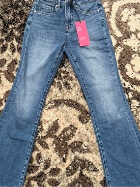 Classic Medium Blue Flare Jeans — Women's Wide Leg Denim